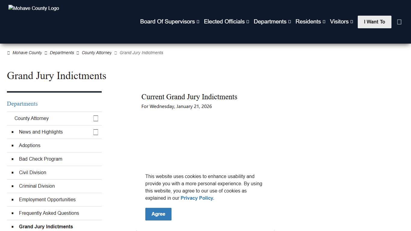 Grand Jury Indictments Mohave County